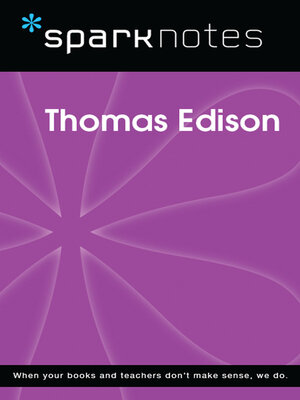 cover image of Thomas Edison (SparkNotes Biography Guide)
